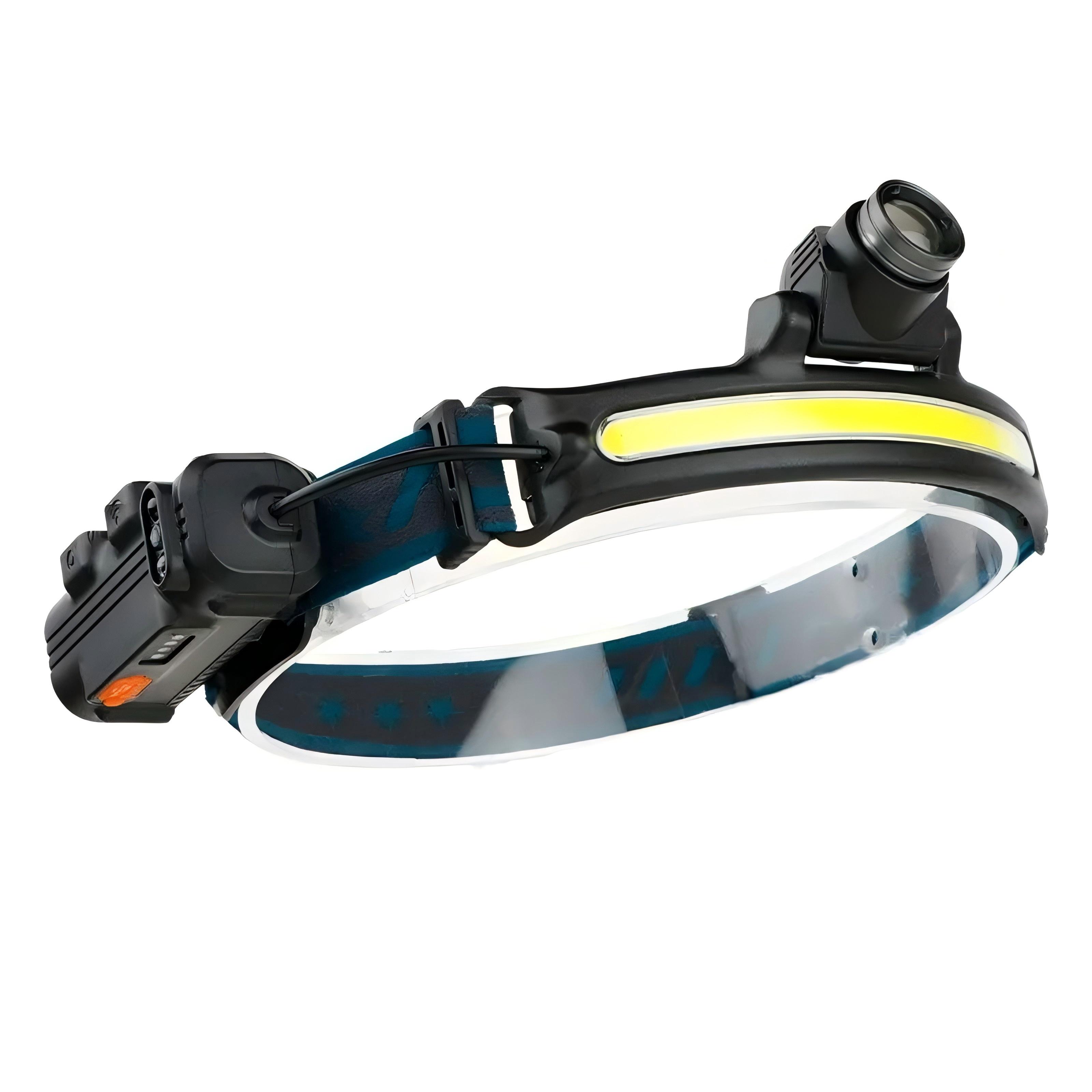 

Sensor Headlamp XPG+COB Head Flashlight TYPE-C Rechargeable Zoom Head Torch 6 Modes Headlight Outdoor Camping Fishing Lantern чорний