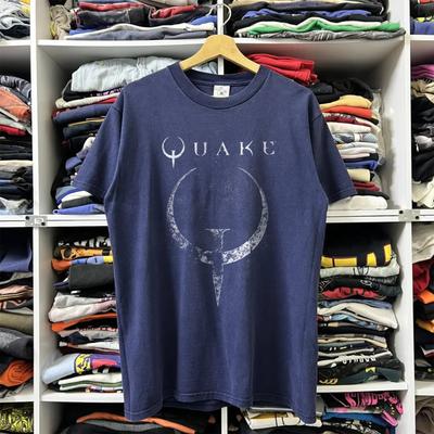 Quake Arena Shooter Retro Gaming Unisex Gamer | Vintage 100% Cotton T-shirt Mens Tees Top