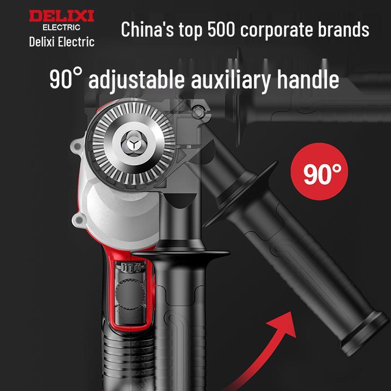 Delixi Multi-functional Electric Drill and Screwdriver, 220V Handheld Hammer Drill for Household Use.
