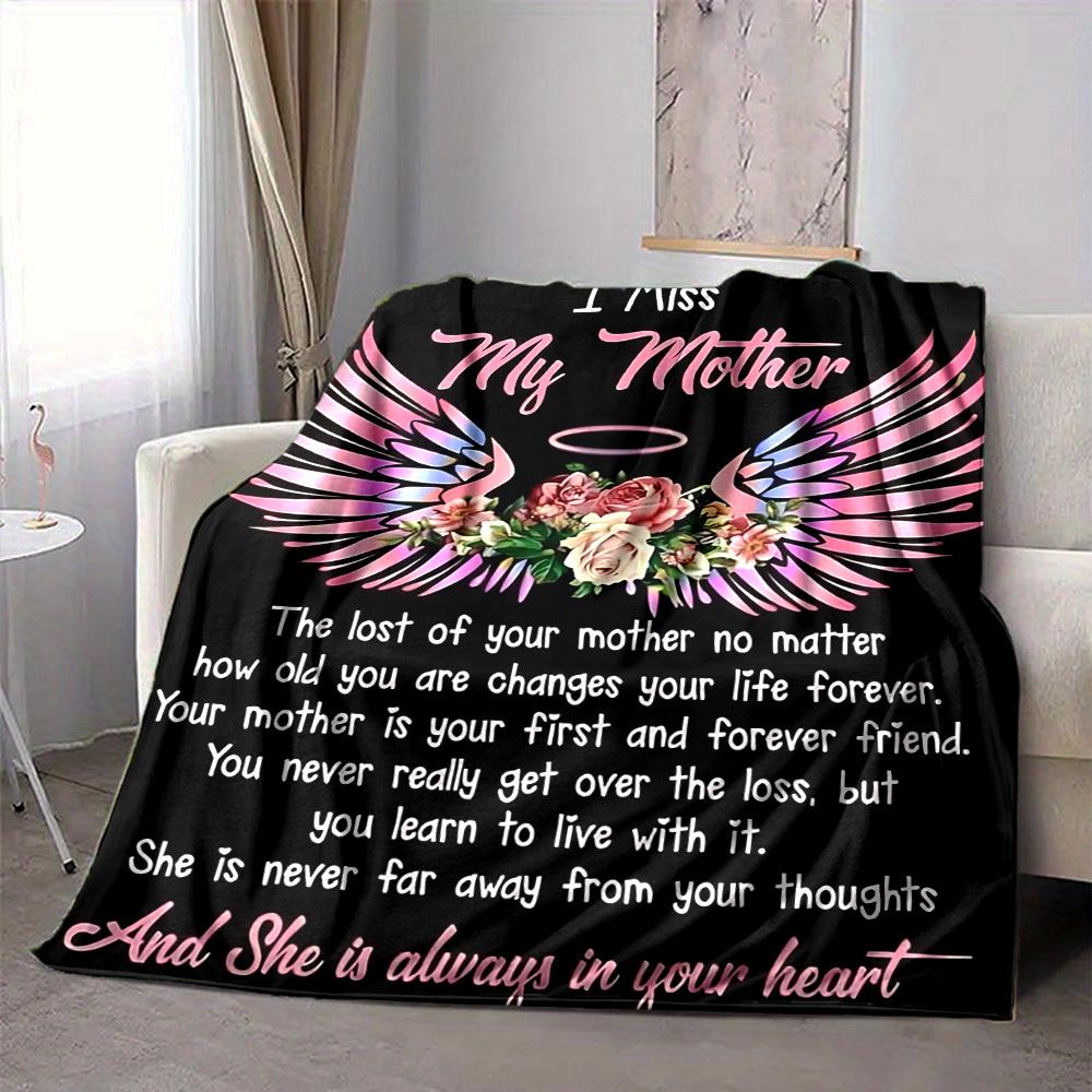 1pc Mother's Love Keepsake Blanket - Perfect Gift for Birthdays, Christmas & Halloween- Soft, Warm & Versatile yy250909194