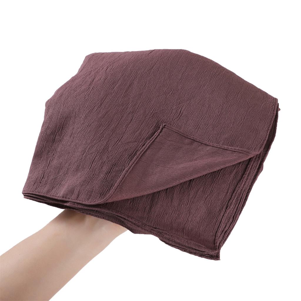 Soft Wrinkled Long Scarf For Women Summer New Solid Color Sunscreen Crumpled Scarves Shawl Foulard Viscose Female Wrap Shawls