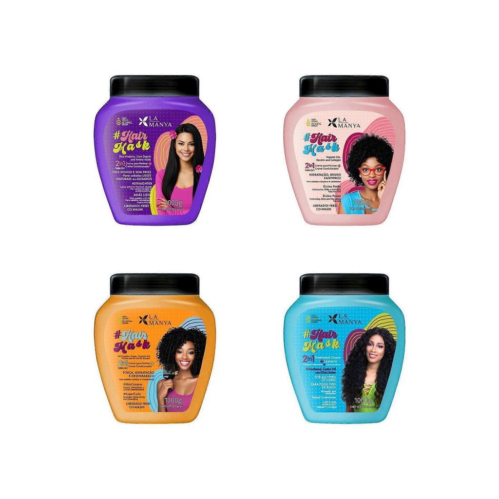 Super Lockige Haarkur - Hydriert, Beseitigt Frizz 2 IN 1 Pflegende Behandlung und Leave-in Stylingcreme