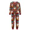 Matching Family Christmas Print Flannel Homewear Set Long-Sleeve Top And Pants