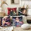 A-Attack On Titan H-Hange Zoe Anime Pillow Case Fashion Square Pillowcase Bedroom Sofa Room Ins Decoration Leisure Cushion Cover