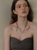 Leeenoir Mini Flow Initial String Necklace (Black)
