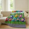 Cartoon cute O-Odd B-Bods Blanket For Sofa Office Bed Plane Travel Sleep Read Relax Camping Soft And Warm