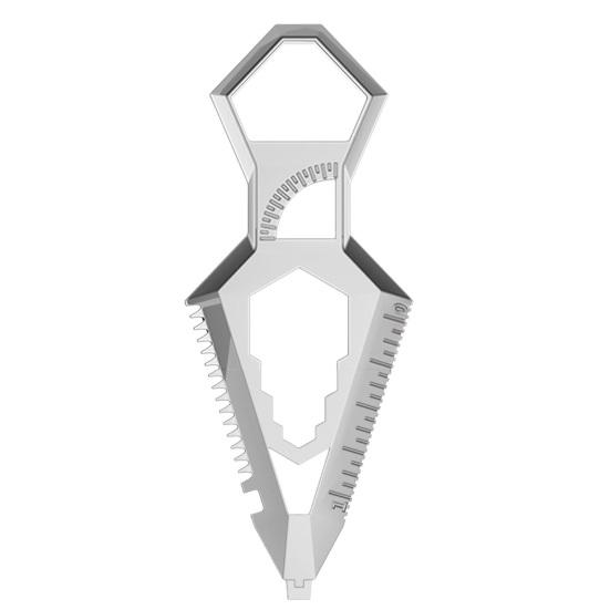 10-in-1 Taschen-Multitool Enthält Flaschenöffner Schraubendreher Schraubenschlüssel Lineal & Säge Kompaktes Schlüsselanhänger-Design Edelstahl EDC-Werkzeug für Zuhause Büro