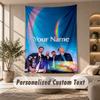 Wandteppich Benutzerdefinierter Name Text, Wandbehang Teppich Heimzimmer DekorColdplay