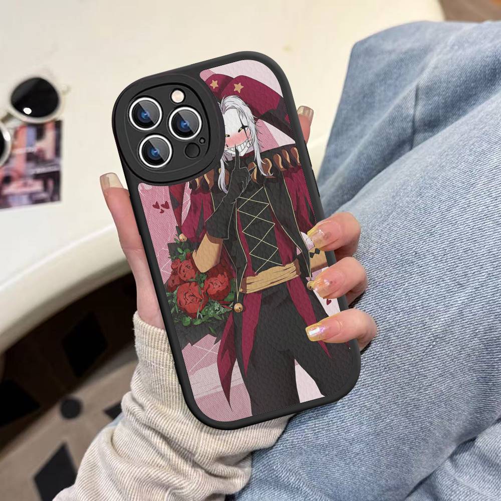 Anime The Freak Circus Pierrot Leather Phone Case For IPhone 16 15 14 13 12 11 Pro Max Plus Shockproof Cover