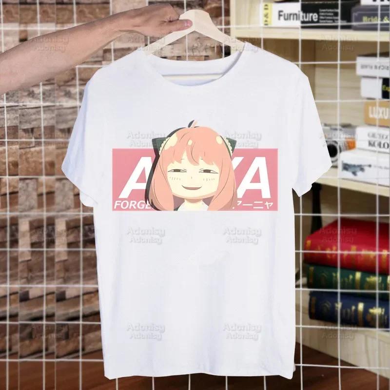 Spy X Family Spy Family Anya Smug Tshirt Men Shirt Harajaku Mens Casual Yor Forger Loid Forger Bond Forger Tee Short Sleeve Tops