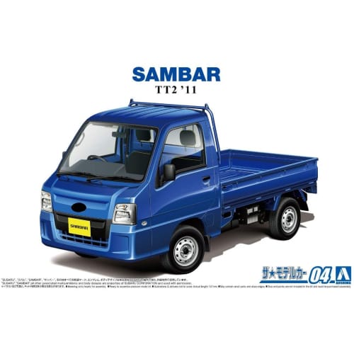 Aoshima Bunka Kyozai (AOSHIMA) 1/24 The Model Car Series No. 4 Subaru TT2 Sambar Truck WR Blue Limited 2011 Plastic Model