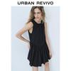 UR2026 Summer Pleated Cotton Sleeveless Dress