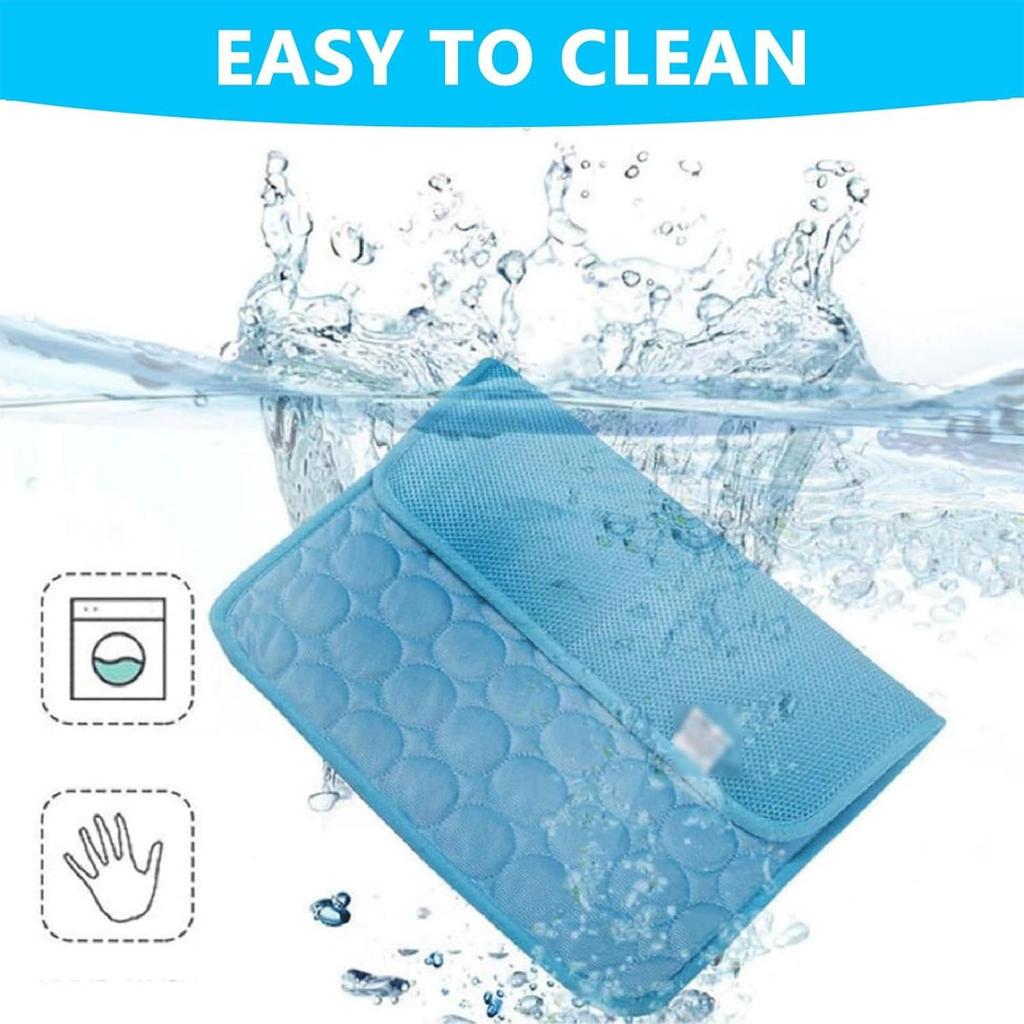 Dog Outdoor Cooling Mat Cooling Ice-Silk Mats For Dogs Pet Breathable Summer Washable Beddings For Sofa Floor Kennel RV Car Seat