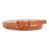 Candy Color Thin Pu Leather Pin Buckle Belt Women'S High-End Clothing White Belt