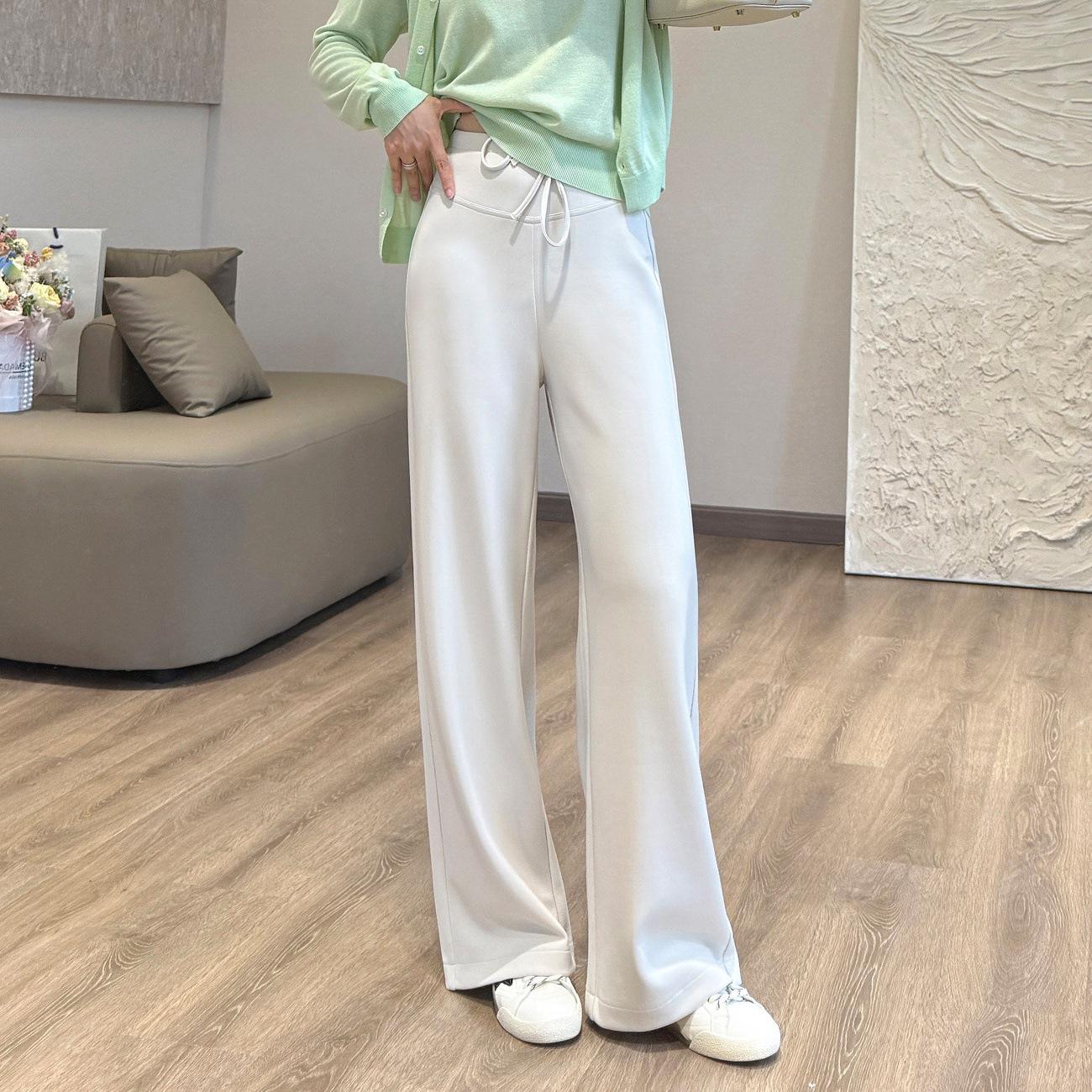 

Lu Series DuangDuang Pants: Modal Skin-Nourishing, Drapey & Slimming Straight-Leg Casual Pants, Versatile for 2026 Medium
