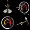 High Quality Stainless Steel BBQ Smoker Grill Thermometer Temperature Gauge 10 400Degrees Celsius