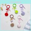 Metal Keyring With Multicolored Ball Charms For Car Keys And Personal Items