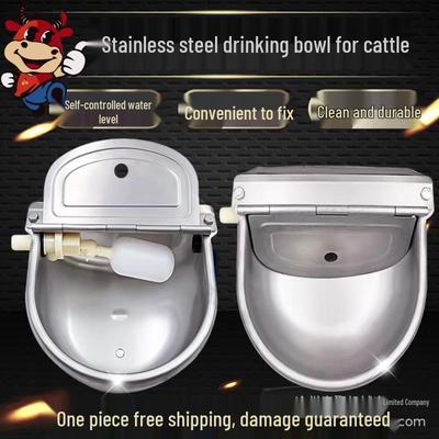 Stainless Steel Automatic Water Bowl with Float Valve for Cattle and Horses