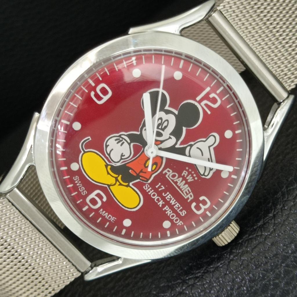 

SWISS VINTAGE HAND-WINDING MENS REFURBISHED RED COLOR DIAL WATCH a707218-1