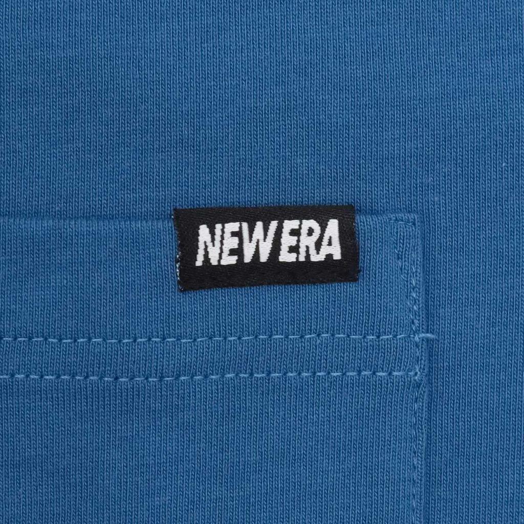 NEW ERA Short Sleeve Pocket Blue Cotton Mini Brand Logo T-Shirt