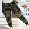 Жіночі штани з камуфляжним принтом, класичні, з манжетами на щиколотках, повсякденні штани карго для щоденного носіння