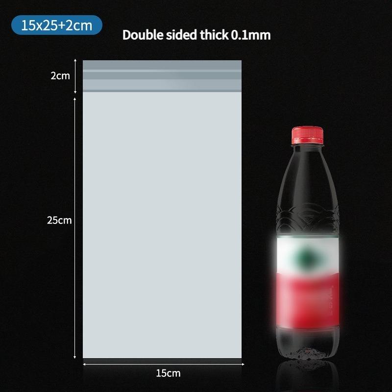 CPE Frosted Self-adhesive Bag Translucent Plastic Packaging Pouchs Phone Case Electronic Device Bag Remote Control Waterproof Dust Protection Pouch