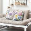 Multicolored Hydrangea Theme Digital Printing Pillow Cover Short Plush Suitable Living Rooms Bedrooms Sofas Throw Cushion Cover