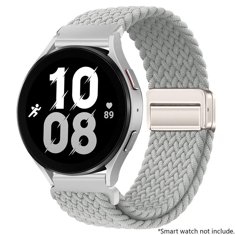 22mm 20mm Nylon Buckle Strap for Huawei Watch GT5 4 3 2 46mm/4Pro 3Pro Bracelet for Samsung Watch7/6/5/4/Classic Adjustable Belt