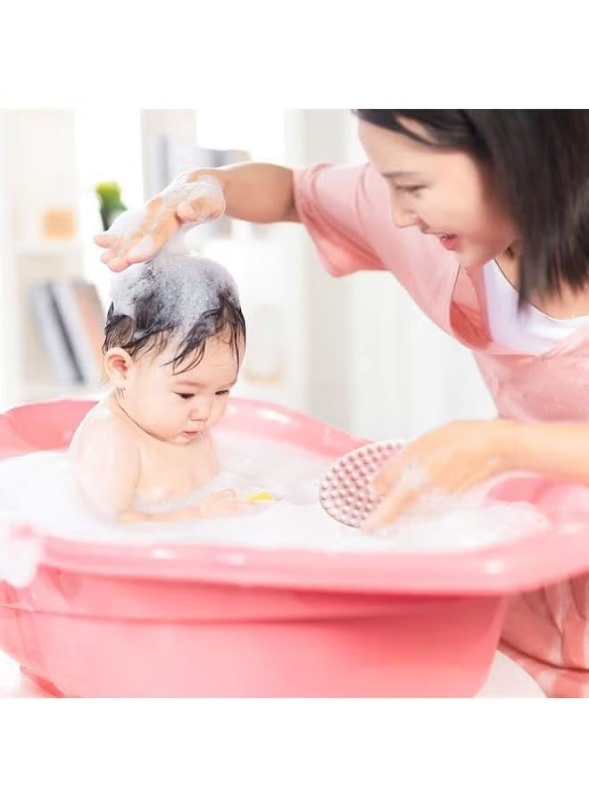 Ujwarkau Exfoliating Silicone Body Scrubber Bath Brush Glowing Skin Silicone Shower Loofah for Gentle Exfoliating Long Lasting Lathers Well & More