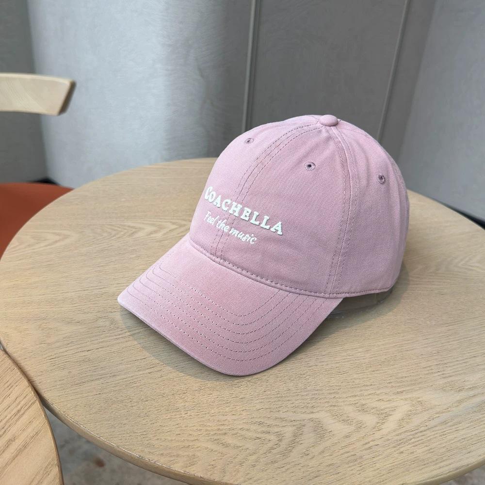 College style high quality pure cotton letter embroidery green baseball cap children soft top versatile face small cap men