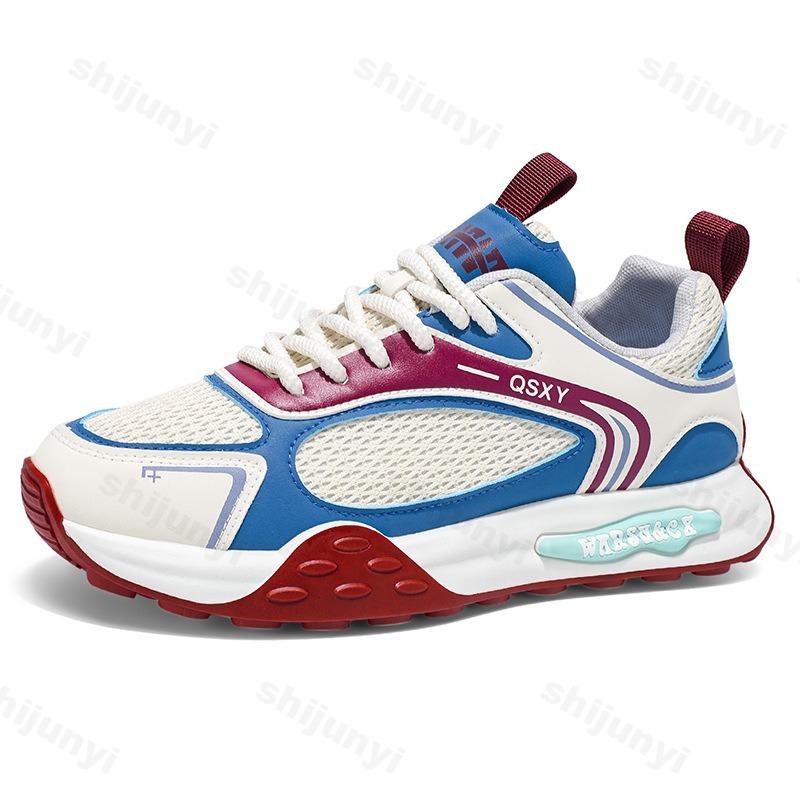 Fashion Fashion Trend Thick Soled Casual Shoes for Men's 2025 New Autumn Versatile Mesh Breathable Comfortable Low Top Platform Sneakers