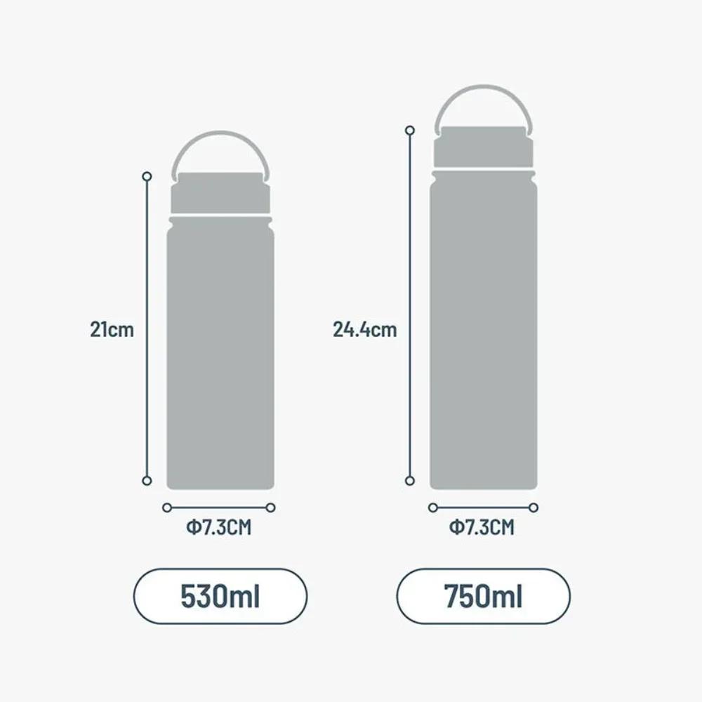 Tyeso Gradient Vacuum Flasks Stainless Steel Insulated Water Bottle Portable Travel Mug for Men Women Handheld Sports Water Cup