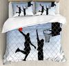 Flame Basketball Ball Box Printed Comfort Duvet Cover Pillow Case Home Textile Quilt Cover Boy Kid Teen Girl 3pcs Bedding Set