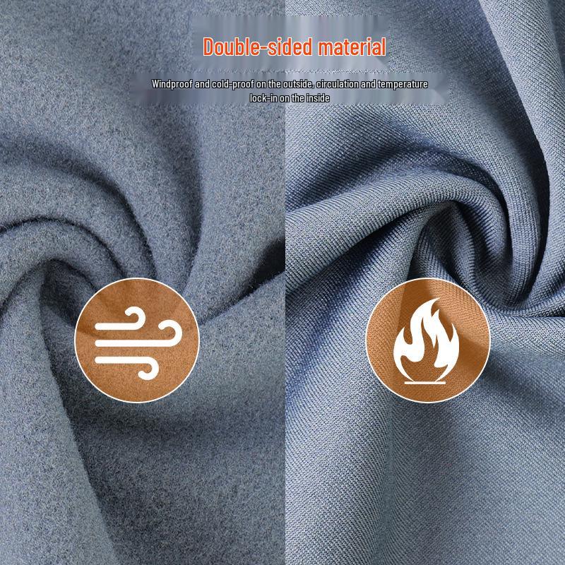 Hochwertige einfarbige Sturmhaube & Schal mit gebürsteter Innenseite für Winterwärme