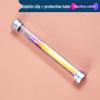 Plated Iridescent Precision Stainless Steel Rose Gold Feather Tweezers for Grafting False Eyelashes