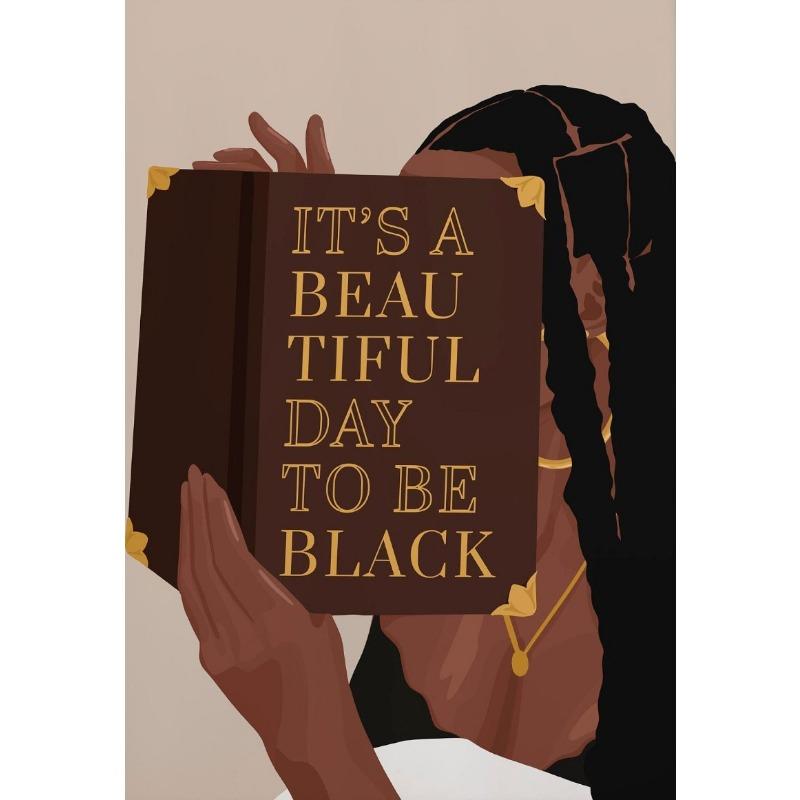 Modern African Black Women Jewelry Necklace Metal Fashion Art Poster Canvas Paintings Wall Art Pictures Home Decor