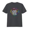 Fight Cancer In All And Every Color Ribbons Flower Heart T Shirt Vintage Washed Soft Comfortable Designer Clothes Breathable