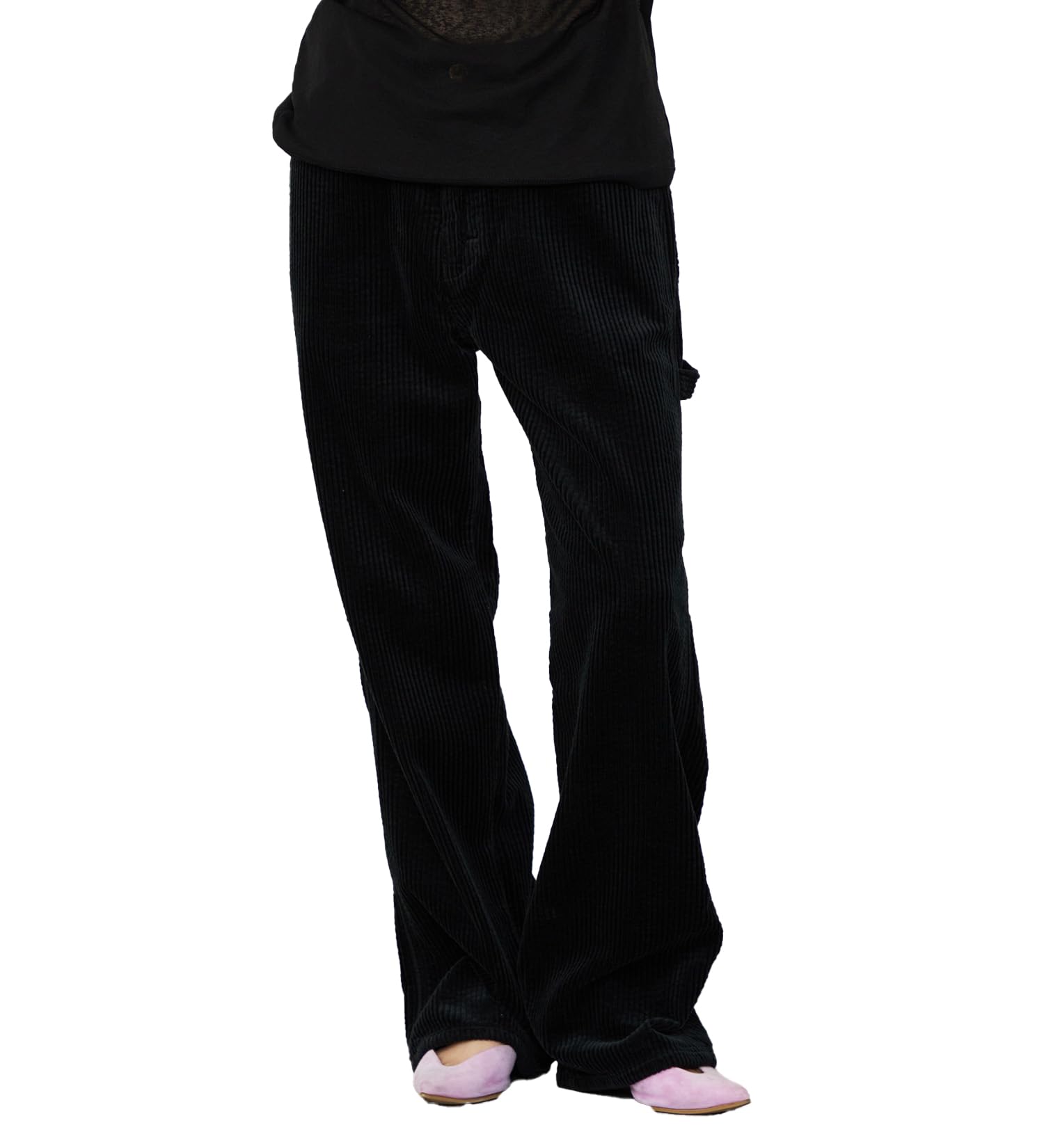 Lee Dungarees Women s Painter Wide Corduroy Pants black чёрный