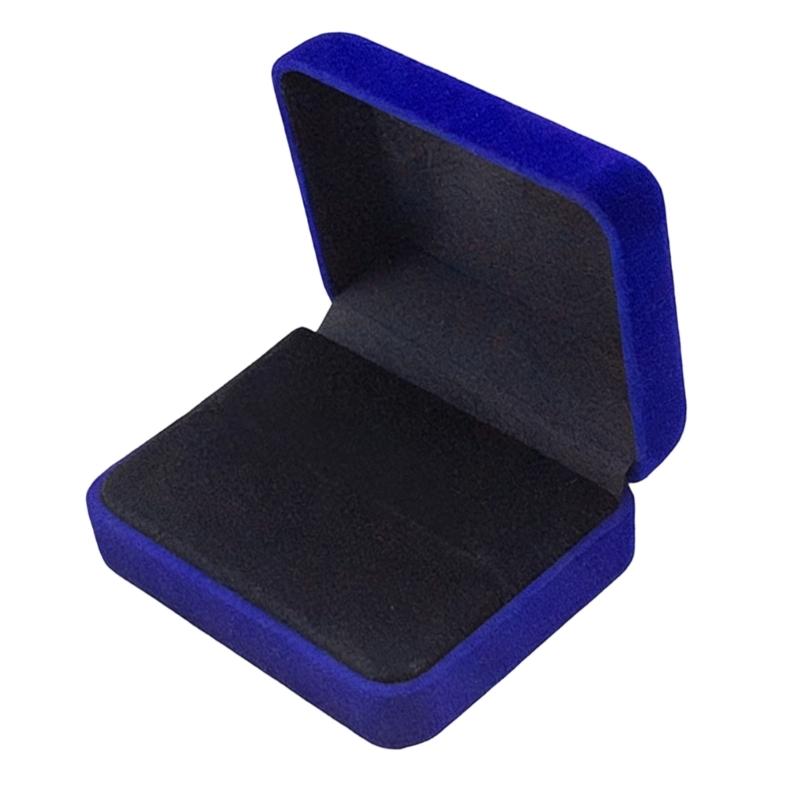 

Secure Flip Top Closure Jewelry Box With Velvety Lining For Preventing Accidental Loss Of Rings And Earrings During Movement синий