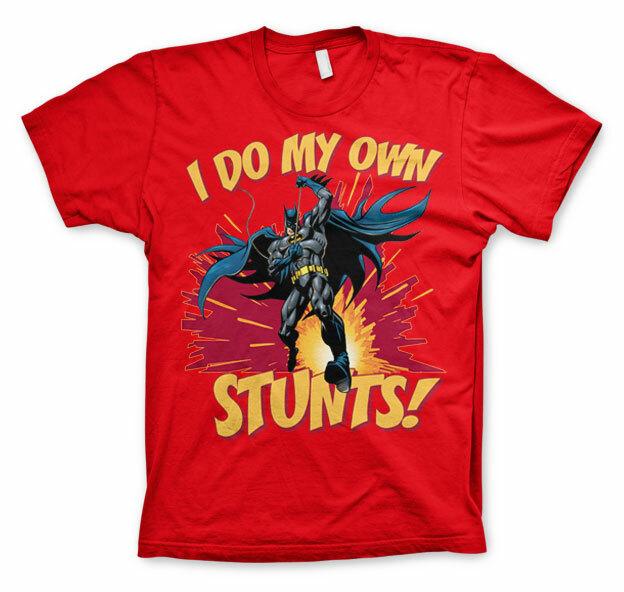 Officially Licensed Batman I Do My Own Stunts Men S T-Shirt S-XXL Sizes XXL