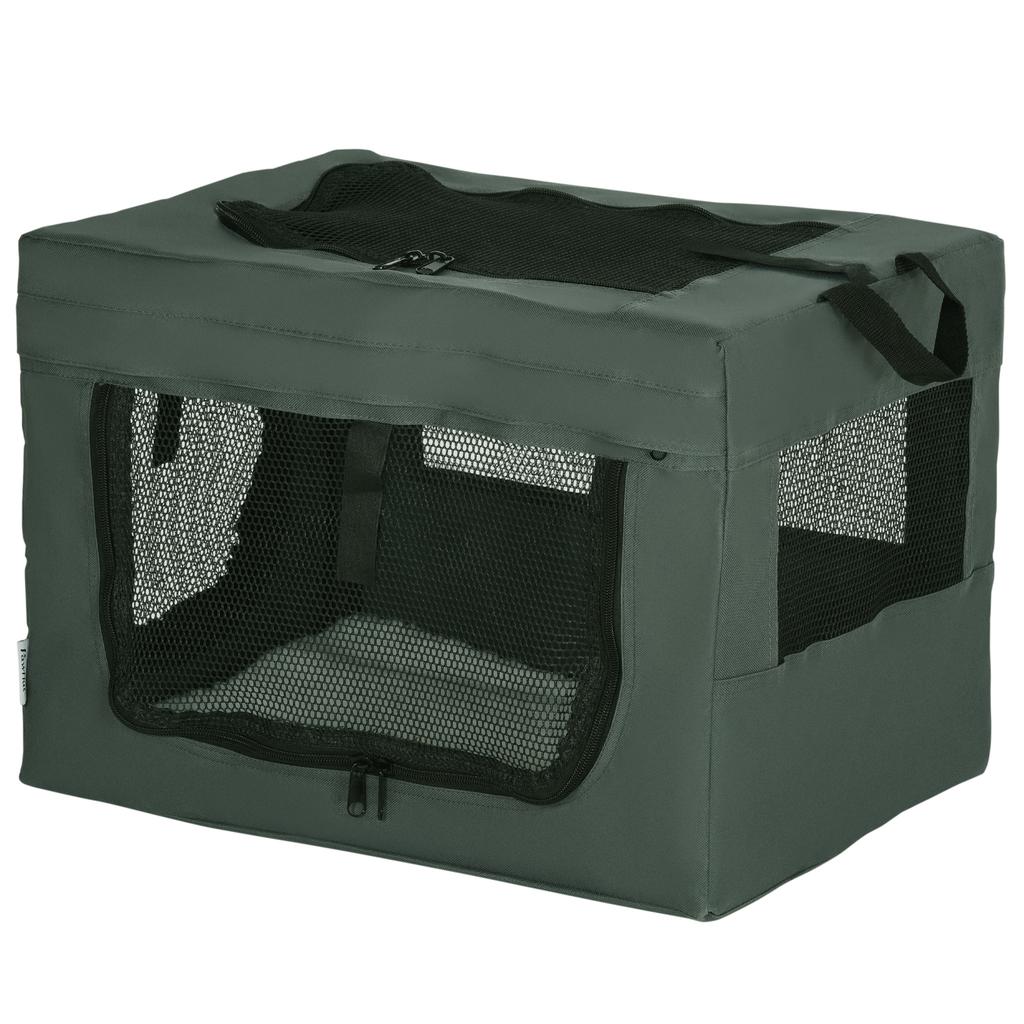 48.5cm Pet Carrier, with Cushion, for Miniature Dogs - Grey