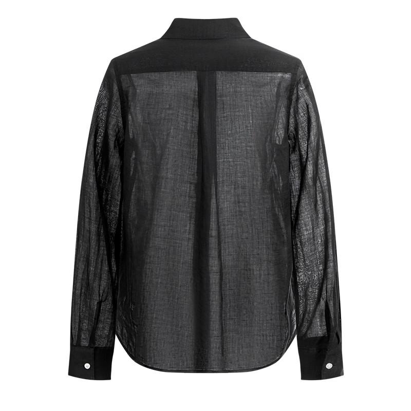 Navigare Women's Long Sleeve Solid Ramie Shirt
