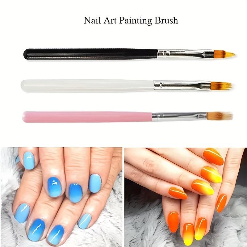 3 Professional Gradual Change Nail Brush Gradual Change Gel Repair Brush DIY Nail Tools