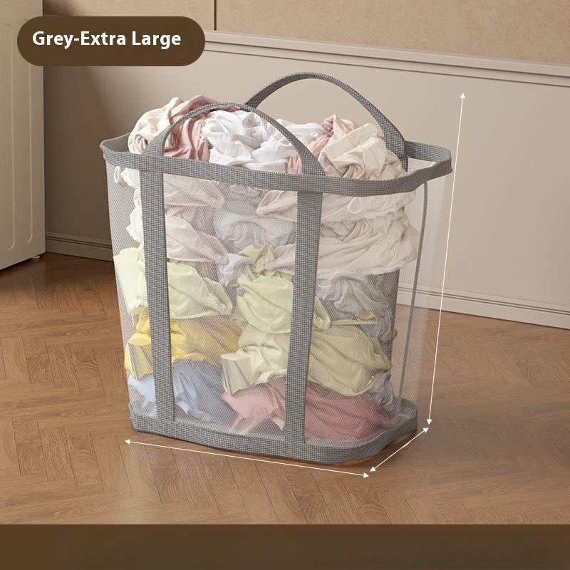 1 шт Складная дышащая сетчатая корзина для белья с усиленными ручками складной прямоугольный контейнер для хранения для ванной комнаты гардероба общежития путешествий Extra Extra Large 990₽