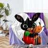 Bing Theme Printed Blanket - Perfect for Couch, Bed, Travel & Outdoor Use | Machine Washable, Cozy & Durable.