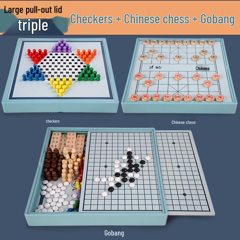 Educational 3-in-1 Board Game Set