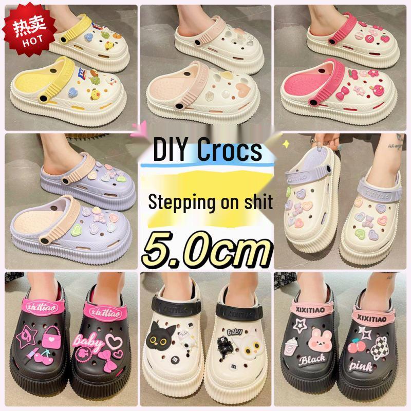 Women's Height-Boosting DIY Closed-Toe Platform Sandals
