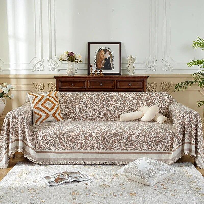 Sofa Blanket Sofa Towel Blanket Comfort Soft Cover Tassel Blanket Nonslip Sectional Couch Cover Chair Bed Cover Cushion