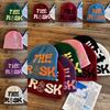 Acrylic Knit Beanie Hat For Men And Women With Letter Embroidery Winter Warmth Fashion Accessory