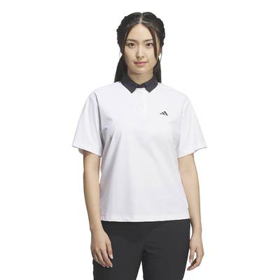 Golf Fehér [Adidas Golf] Női Vízlepergető Gombos Rövid Ujjú Ing,